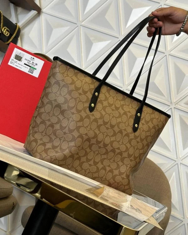 City Tote In Signature Canvas