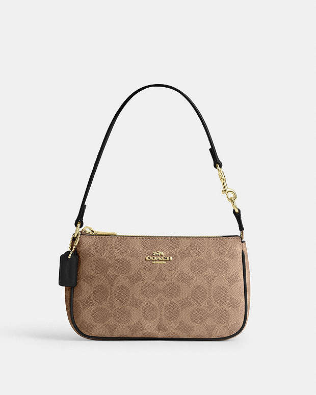Top Handle Signature Shoulder Bag