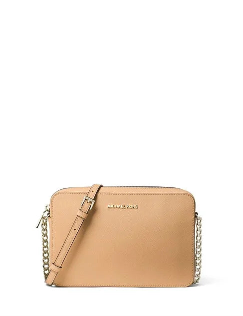 Jet Set Large Saffiano Leather Crossbody Bag