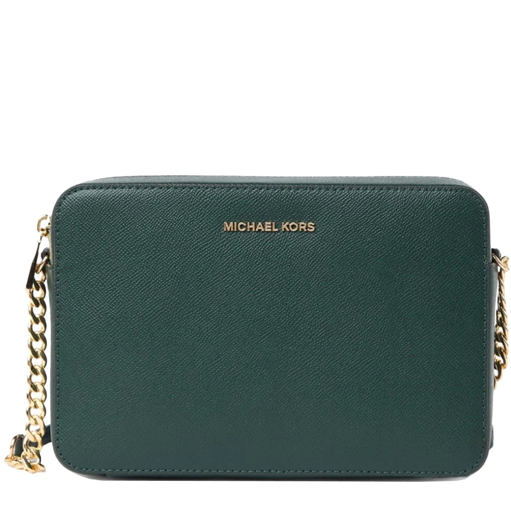 Jet Set Large Saffiano Leather Crossbody Bag