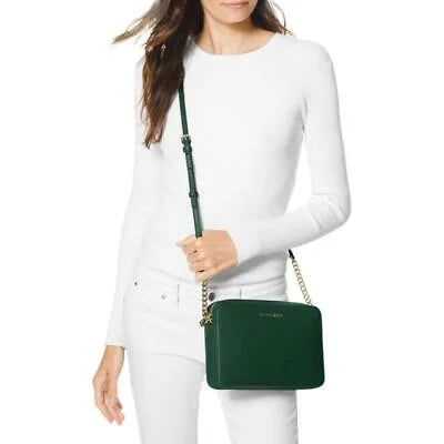 Jet Set Large Saffiano Leather Crossbody Bag