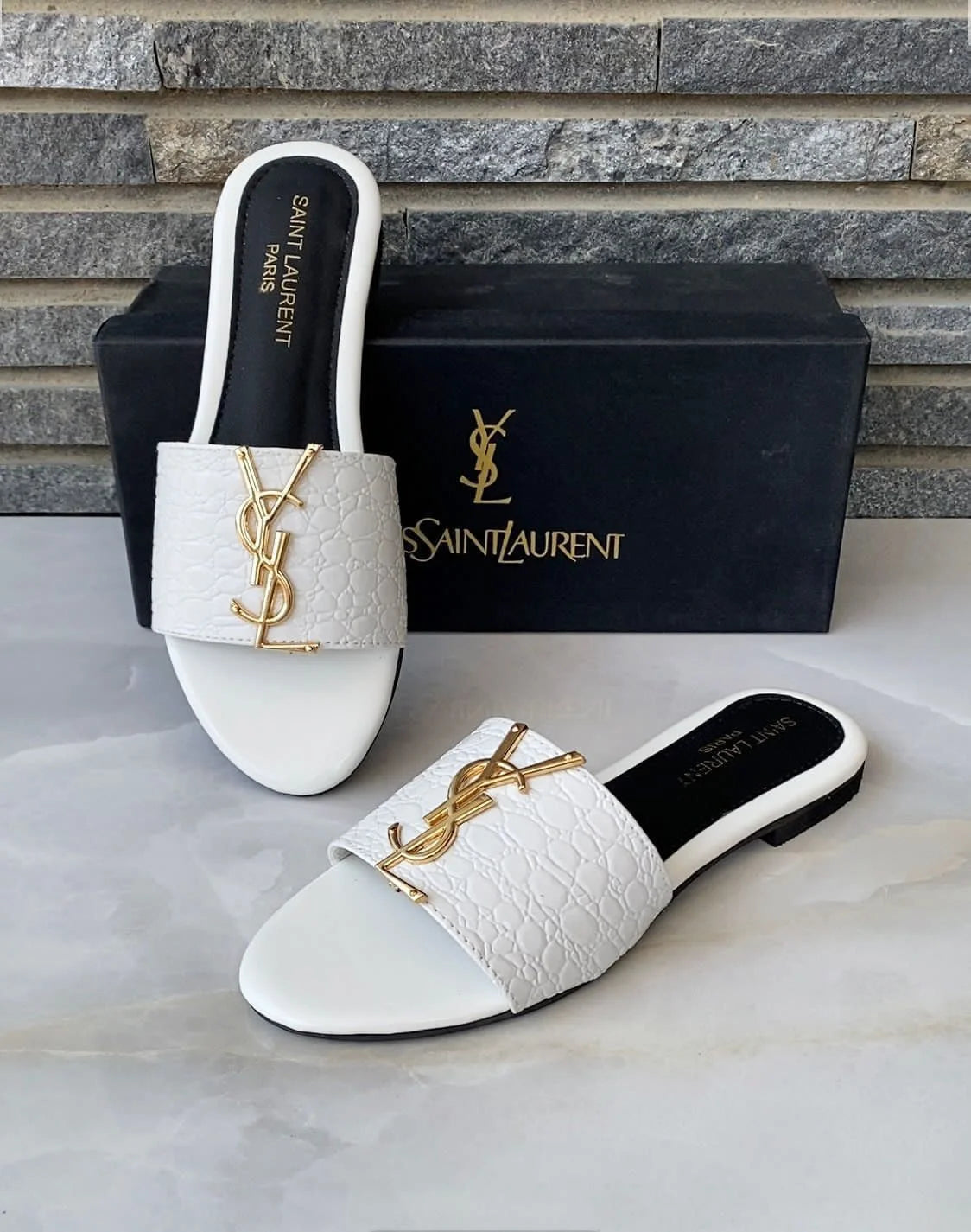 Crocodile Flat Casual Slippers