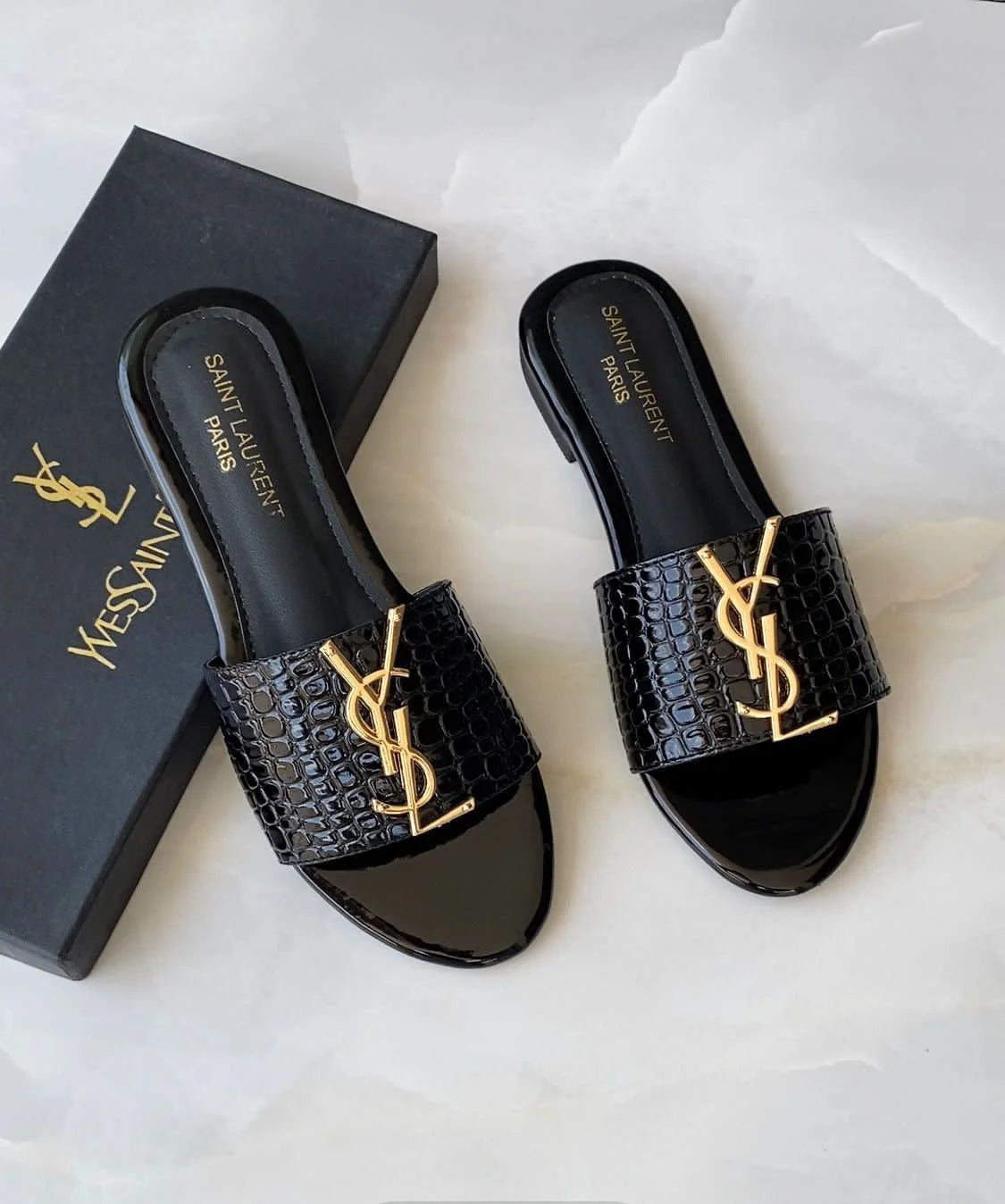 Crocodile Flat Casual Slippers