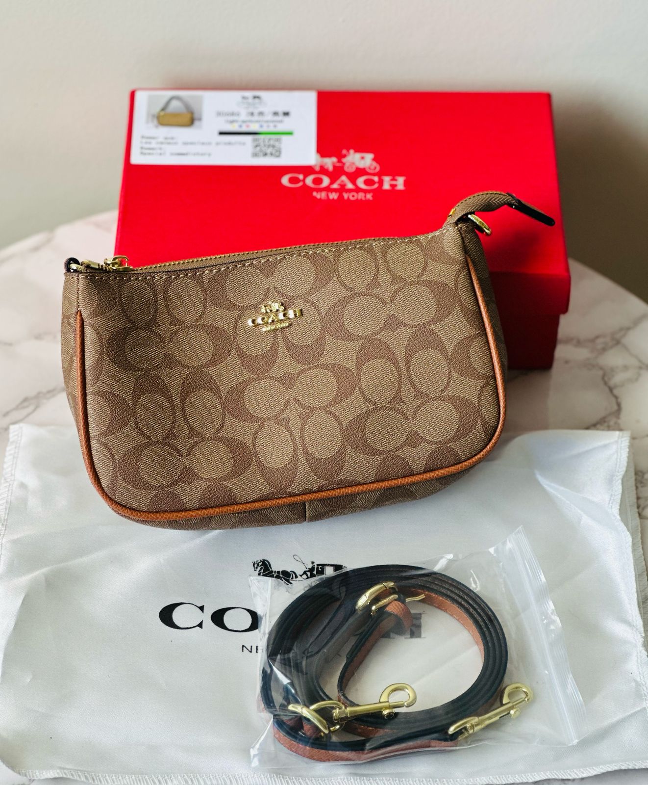 Top Handle Signature Shoulder Bag