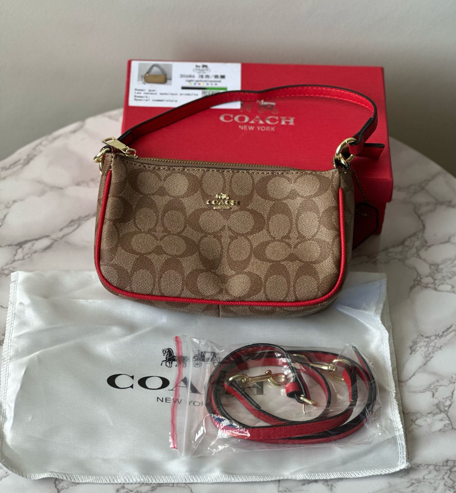 Top Handle Signature Shoulder Bag