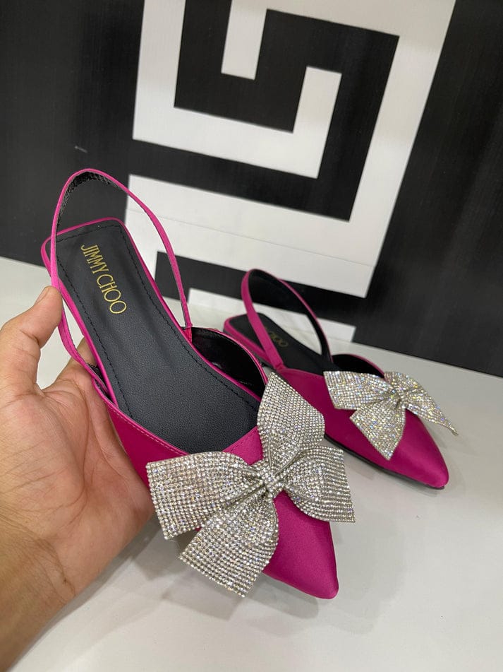 Jimmy Choo Bow Slingback Mules
