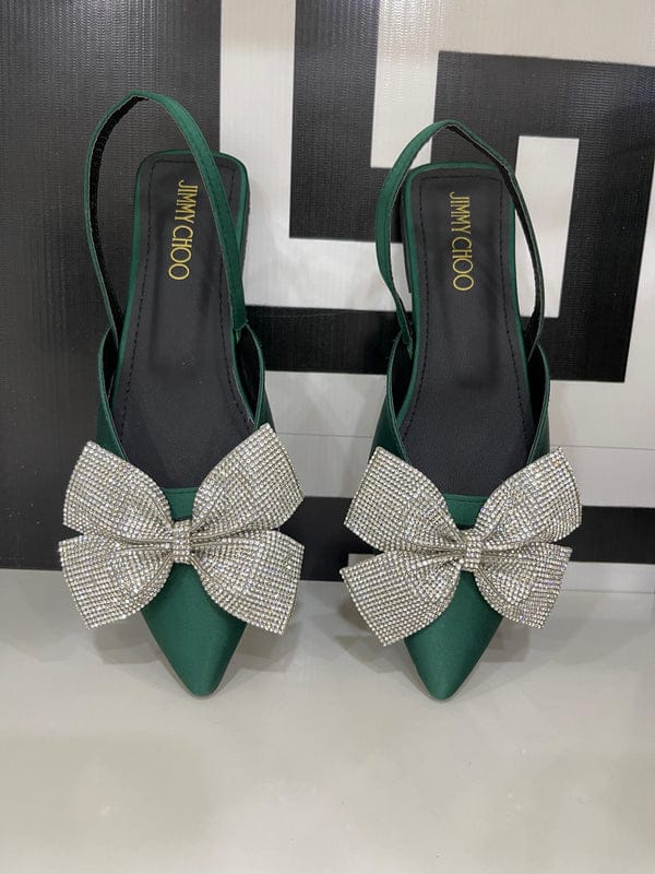 Jimmy Choo Bow Slingback Mules