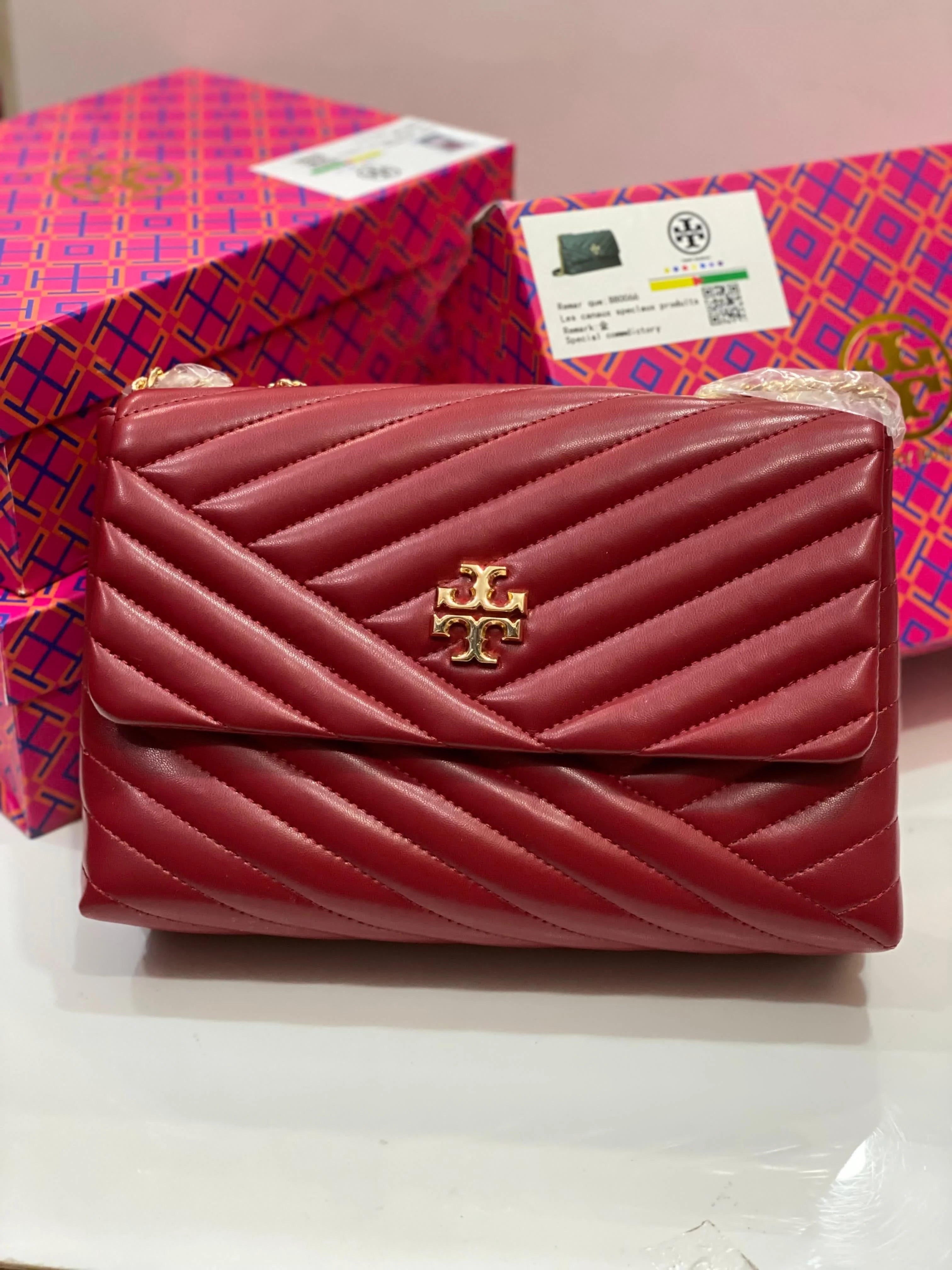 TB Women's Kira Chevron Small Shoulder Bag