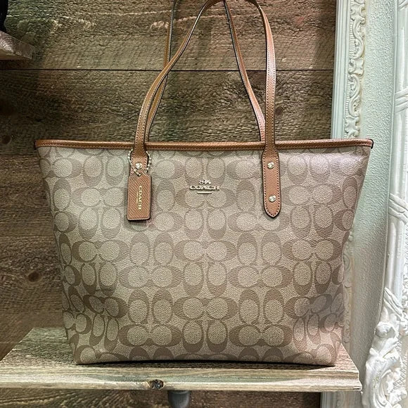 City Tote In Signature Canvas