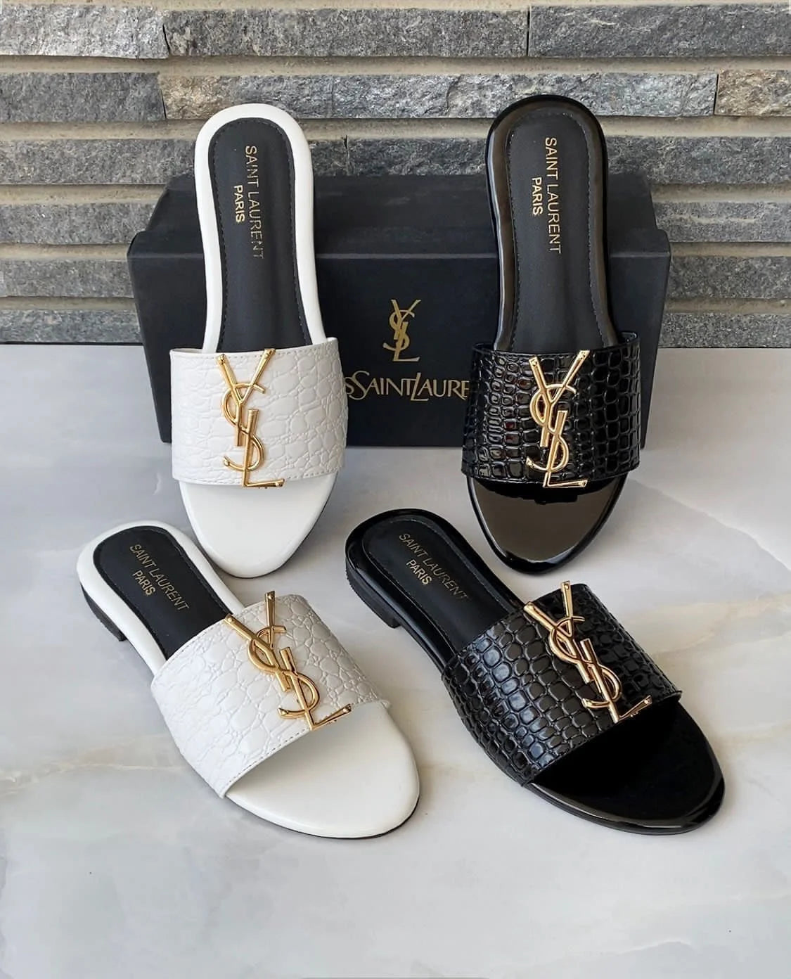 Crocodile Flat Casual Slippers