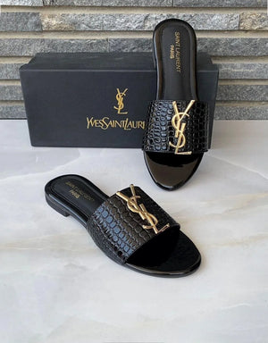 Crocodile Flat Casual Slippers