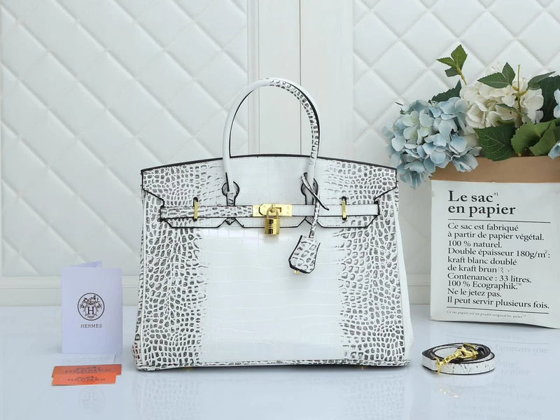Birkin Crocodile Leather Women Handbag