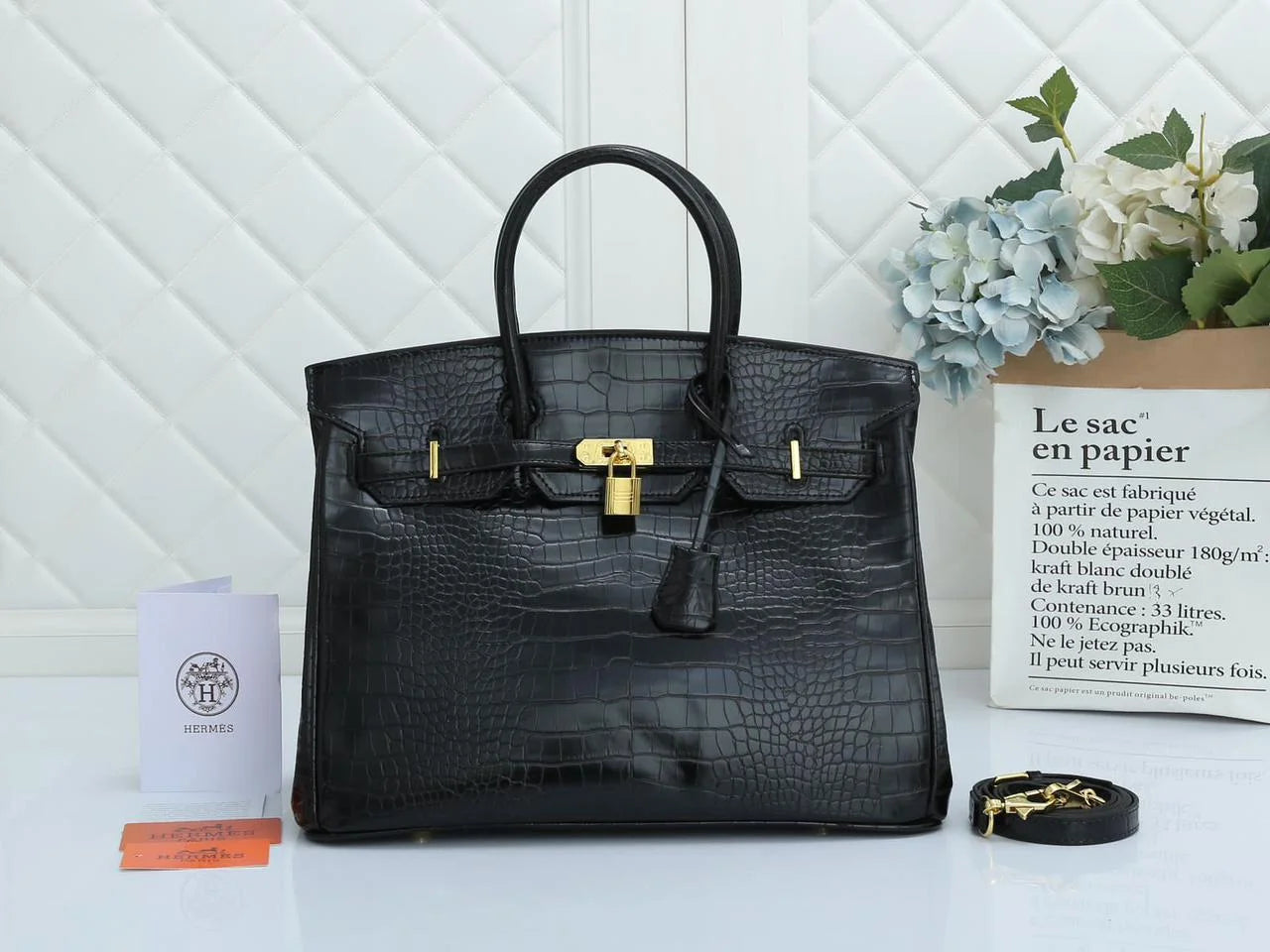 Birkin Crocodile Leather Women Handbag