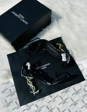 OPYUM Sandals in Patent Leather - Black