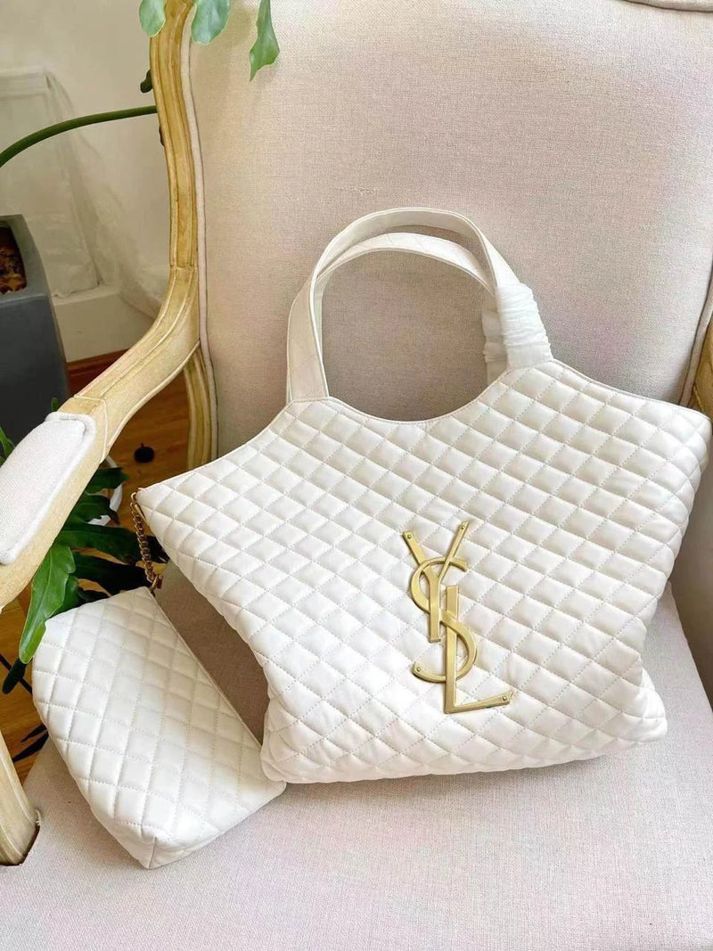 YSL Icare In Quilted Lambskin
