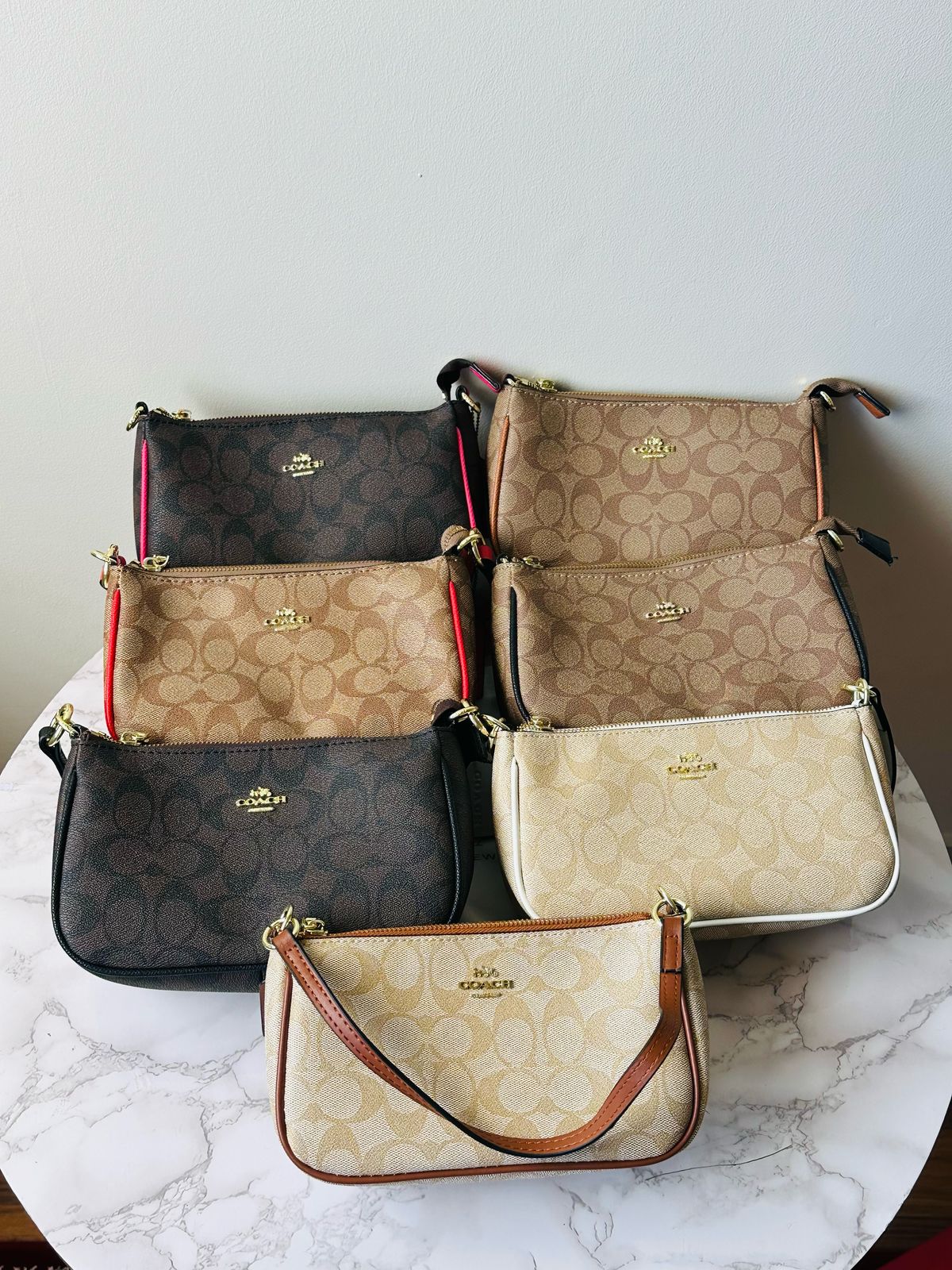 Top Handle Signature Shoulder Bag