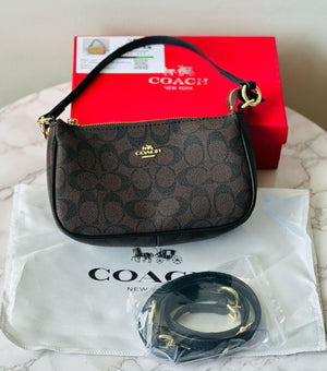 Top Handle Signature Shoulder Bag