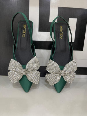 Jimmy Choo Bow Slingback Mules