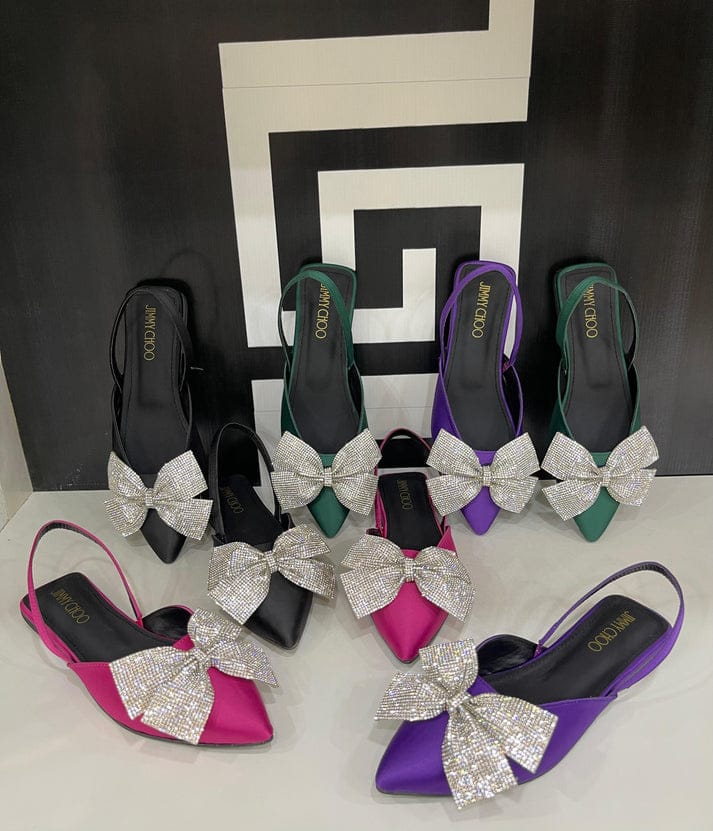 Jimmy Choo Bow Slingback Mules