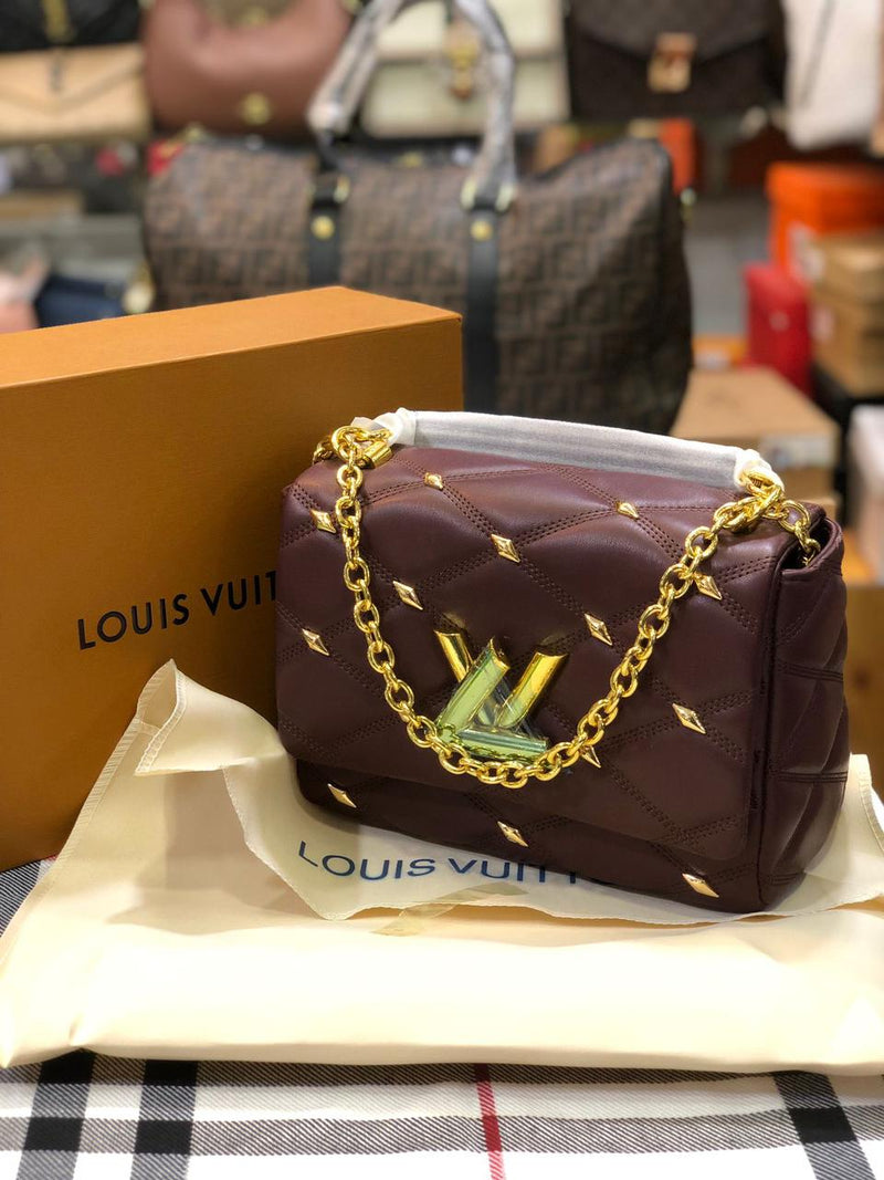 MM Malletage Leather Handbags With Chain