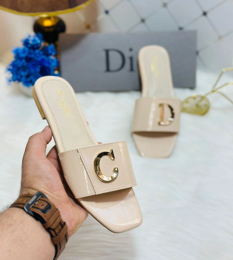 Monogram Casual Slide Sandals