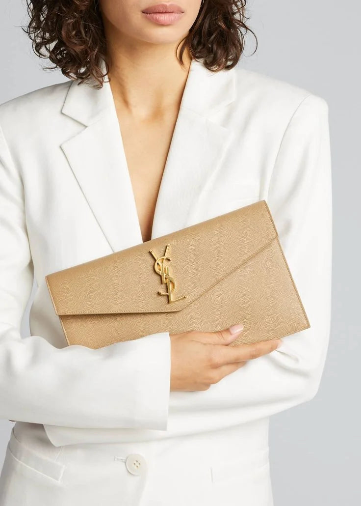 Uptown Leather Clutch